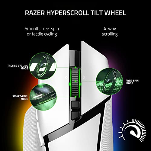 Razer Basilisk V3 Professional Wi-fi Gaming Mouse: Customizable with Gen-3 Quick Optical Switches, HyperScroll Tilt Wheel, Chroma RGB Lighting, 11 Programmable Buttons, and Focus Professional...