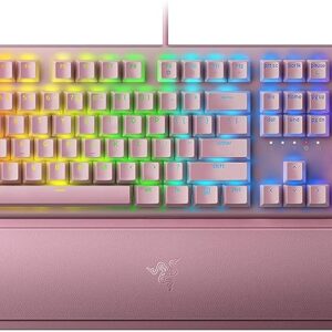 Razer BlackWidow V3 Mechanical Gaming Keyboard: Inexperienced Tactile Clicky Switches – Chroma RGB Lighting – Compact Design – Programmable Macros – Quartz Coloration