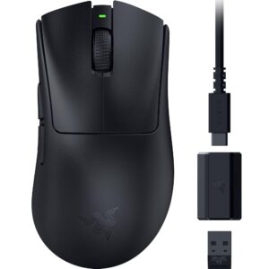 Razer DeathAdder V3 HyperSpeed Wi-fi Gaming Mouse: Extremely-Gentle 55g Design – USB-C Charging – As much as 100 Hours of Battery Life – Slicing-Edge 26K Optical Sensor – Gen-3 Optical…