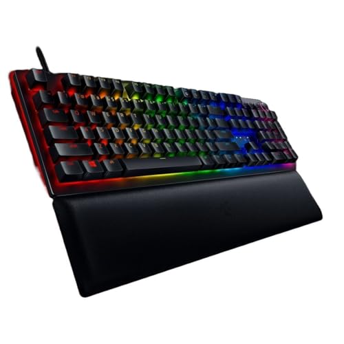 Razer Huntsman V2 Analog Gaming Keyboard: Customizable Actuation with Analog Optical Switches - Fast Set off Mode - Chroma RGB Lighting - Magnetic Wrist Relaxation - Devoted Media...