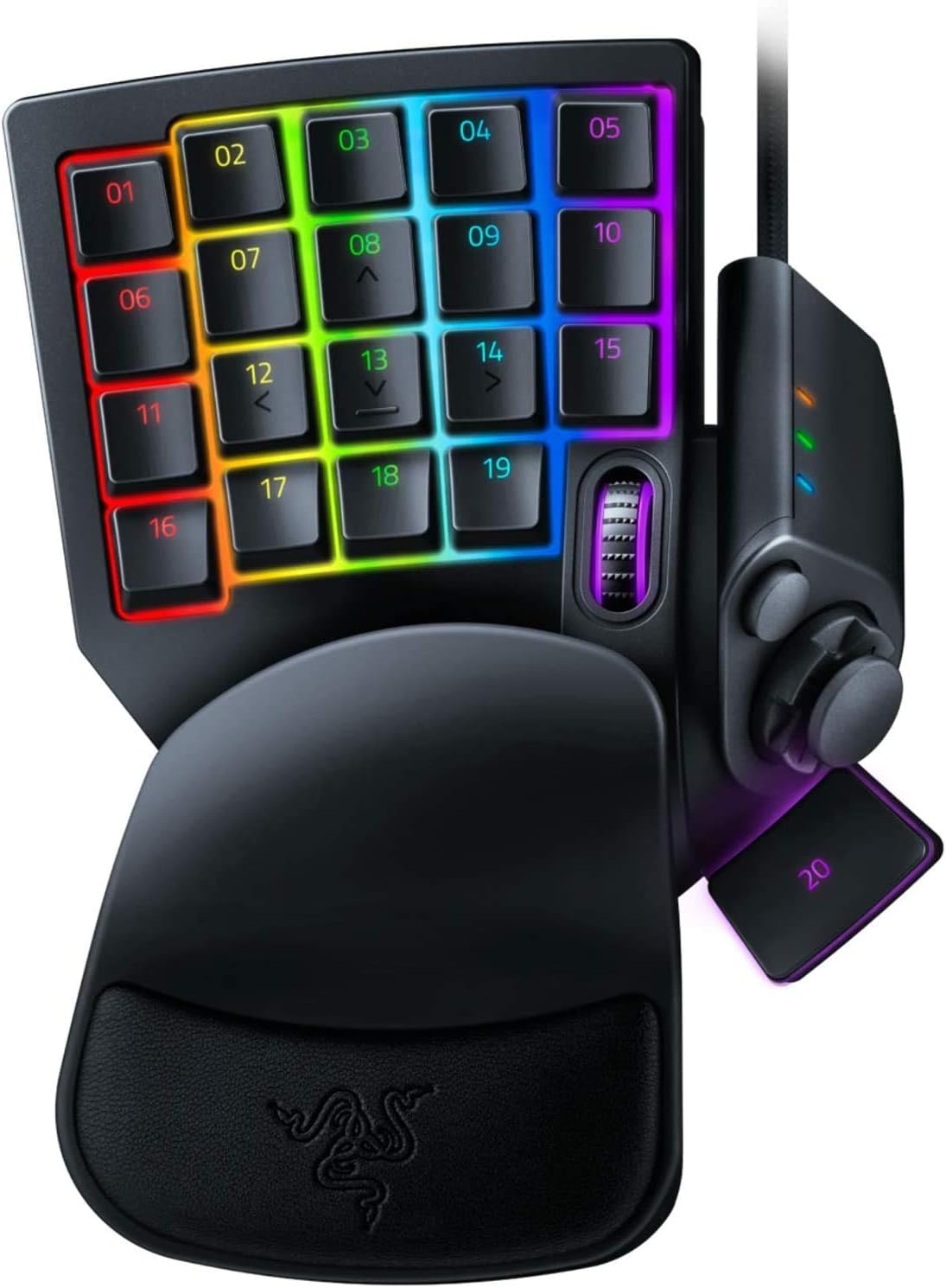 Razer Tartarus Professional Gaming Keypad: Analog-Optical Switches – Fast Set off – Adjustable Actuation – 32 Programmable Keys – Customized Macros – Chroma RGB Lighting – Traditional Design